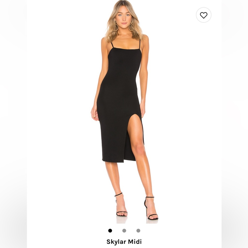 Lovers and Friends Black Midi Dress
